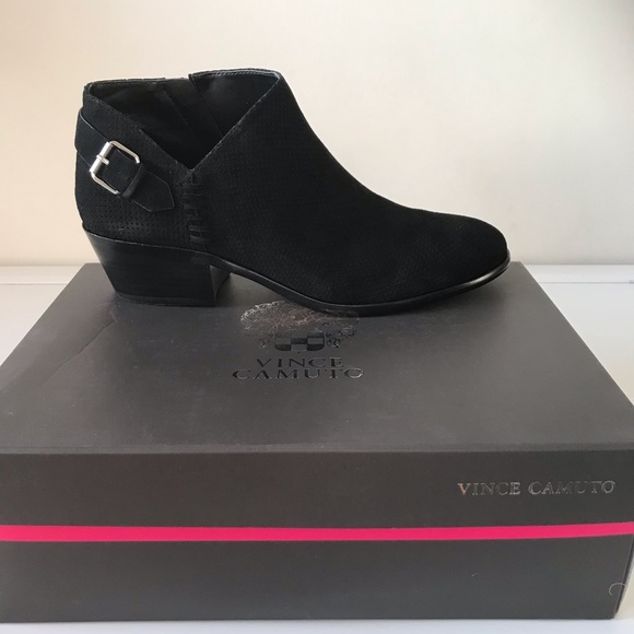 Vince Camuto Shoes - Vince Camuto Parveen Suede Buckle Booties